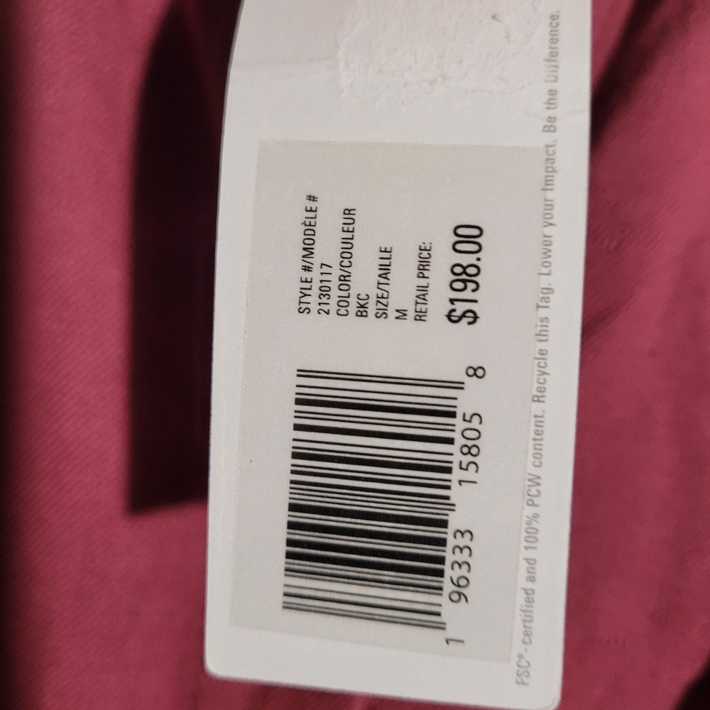 Outerknown S.E.A. Long Sleeve Organic Cotton Linen Jumpsuit Sz M Wine Coverall - Picture 8 of 11